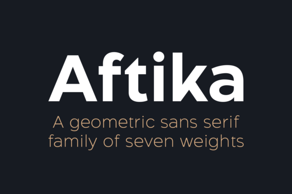 Aftika: The Geometric Sans Serif Typeface for Modern Web Design