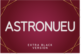 Astronueu Extra Black: A Bold Typeface for Makers