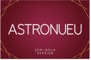 Astronueu Semi-Bold Typeface for Editorial Design