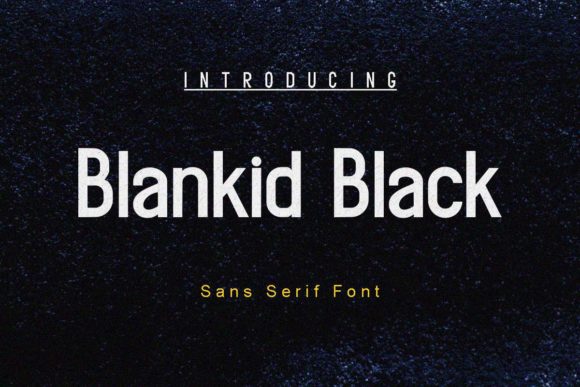 Blankid Black Typeface for Modern Branding