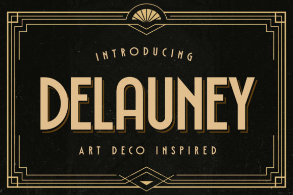 Delauney Font: Art Deco Elegance for Editorial Design
