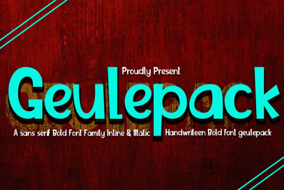 Geulepack Font for Handmade Brands