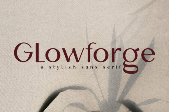 Glowforge: A Balanced Sans Serif Font for Editorial Design