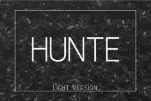 Hunte Light Font for Clean Brand Identity