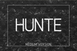 Hunte Medium Font for Modern Web Design