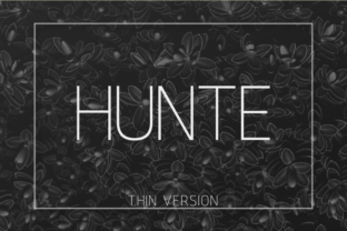 Hunte Thin Typeface for Modern Branding