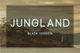 Jungland Black: The Warm Geometric Sans for Modern Design