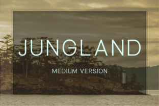 Jungland Medium: The Geometric Typeface for Bold Branding