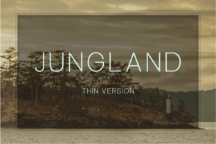 Jungland Outline Thin Font for Modern Branding