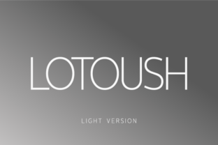 Lotoush Light: A Smooth Sans Serif Typeface for Web Design