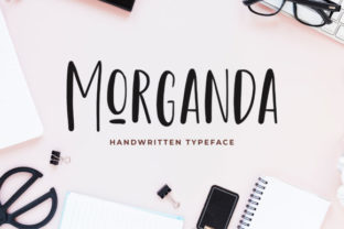 Morganda Font: A Handwritten Typeface for Modern Editorial Design