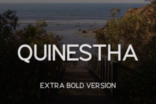 Quinestha Extra Bold Typeface for Makers