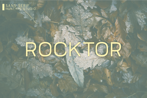 Rocktor: A Minimal Sans Serif Font for Modern Brands