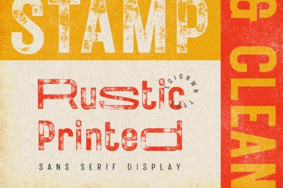 Rustic Printed: The Ultimate Sans Serif for Timeless Design