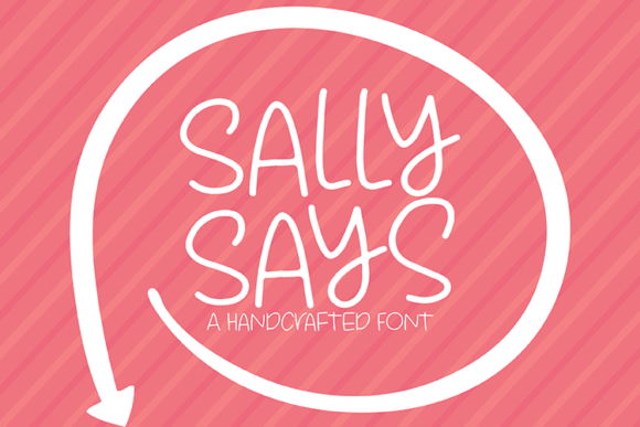 Sally Says: A Handwritten Font for Brand Identity