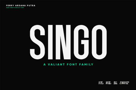 Singo Typeface: Bold Branding for Small Business