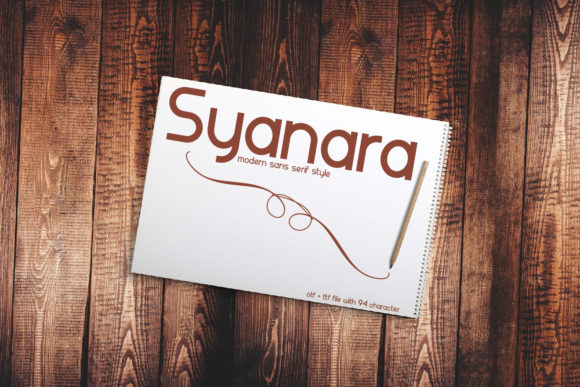 Syanara: A Minimal Sans Serif Font for Web Design