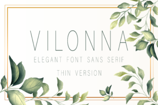 Vilonna Thin: Mid-Century Modern Typeface for Brands